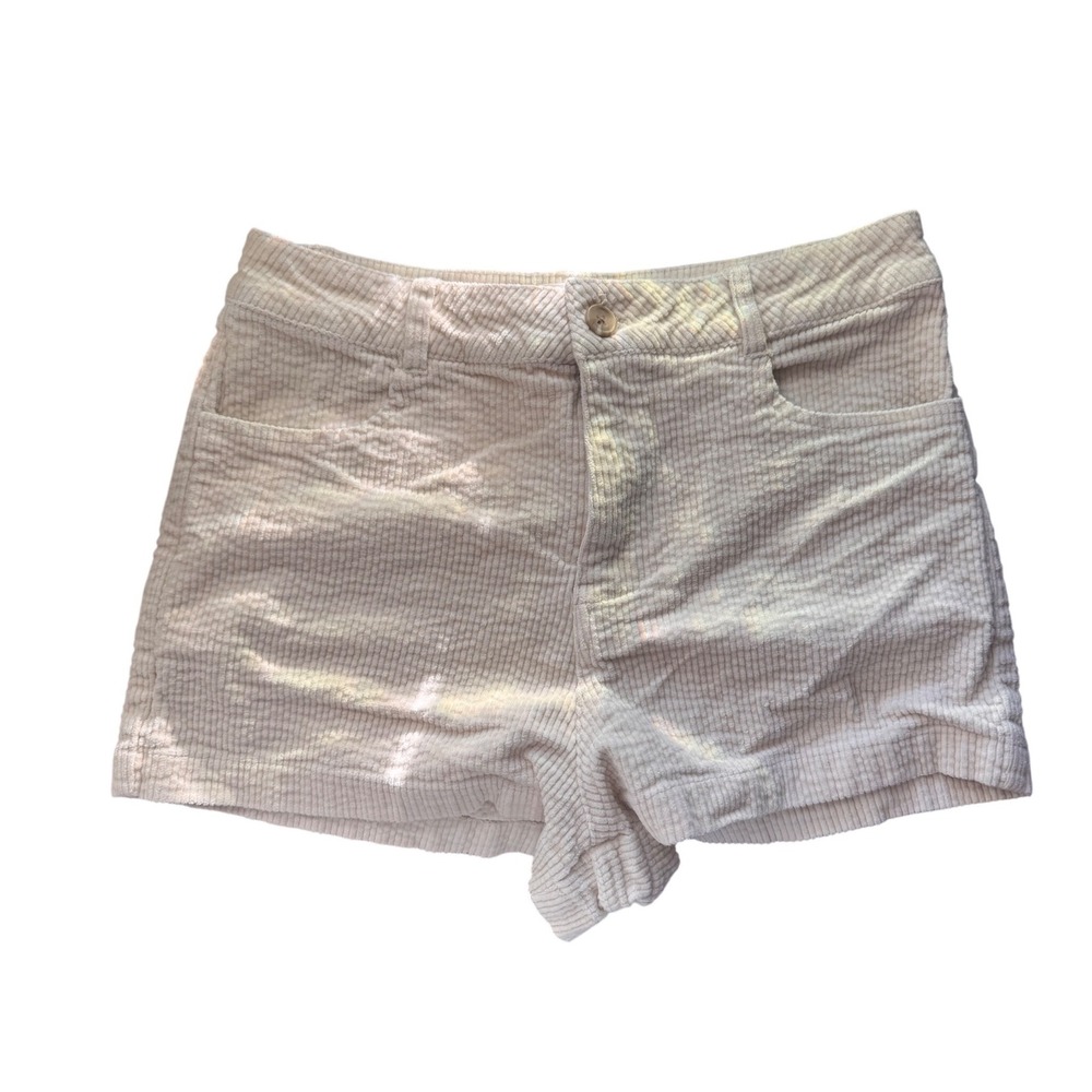 O'Neill Corduroy Shorts Women 28 Cream Excellent High Rise Boho Surf Style - Picture 6 of 8